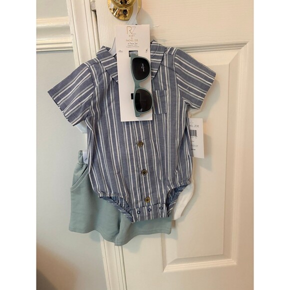 Baby Boy 4 Piece Set Size 6-9 Months NWT By Rachel Zoe - Picture 1 of 5